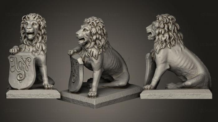 Статуэтки львы тигры сфинксы Замок Льва